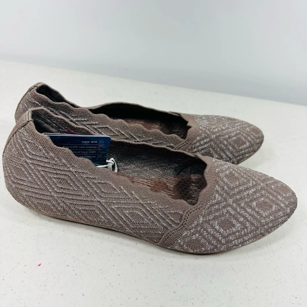 WOMEN'S SKECHERS CLEO HONEYCOMB BALLET FLAT SHOES 44882 size 7,5